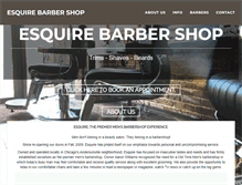 Tablet Screenshot of esquirebarberchicago.com